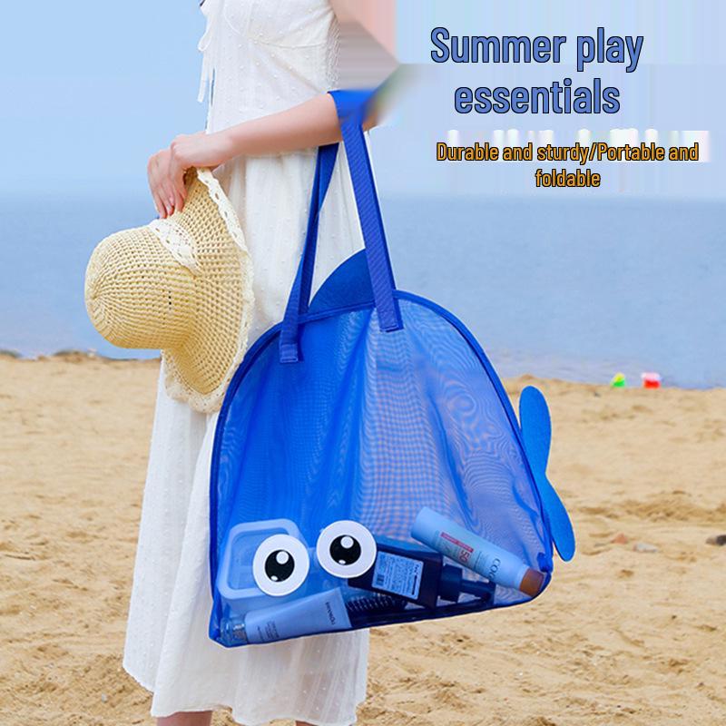 2025 Large Capacity Multi-Functional Beach Mesh Bag for Outdoor Swimming Toys