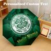 8 Rib Auto Folding Umbrella Celtic FC Print Custom Name Text Portable Rain Gear