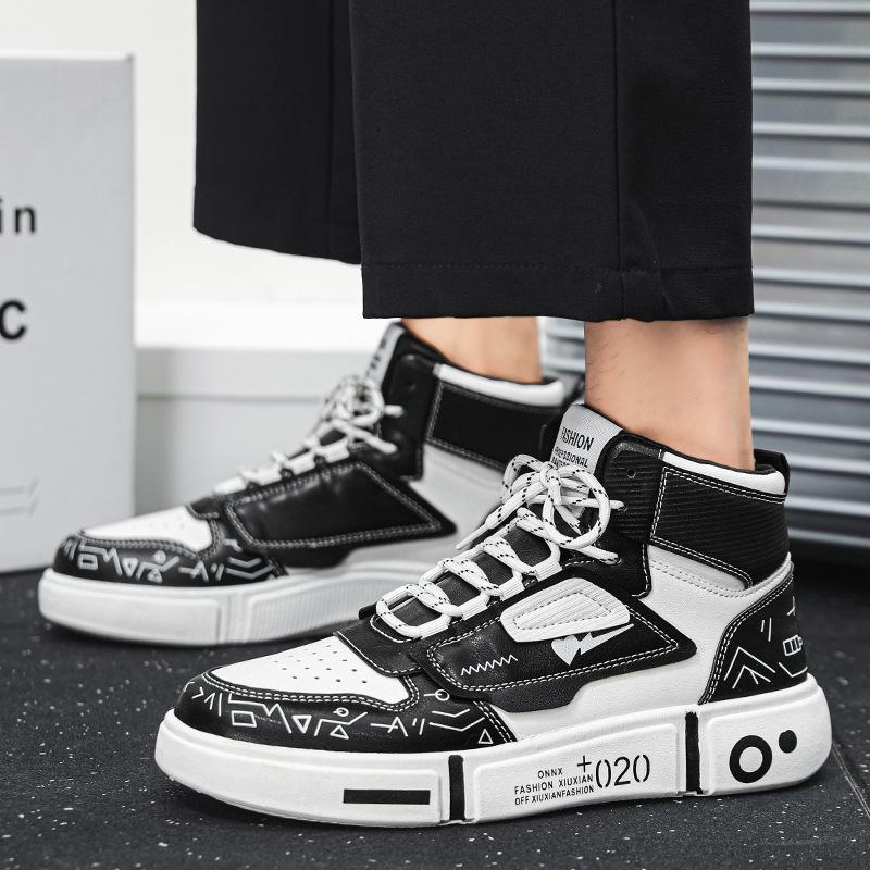 

2024 new men s and women s shoes high-top board shoes couple s breathable casual versatile astronaut student older children s sports shoes 44