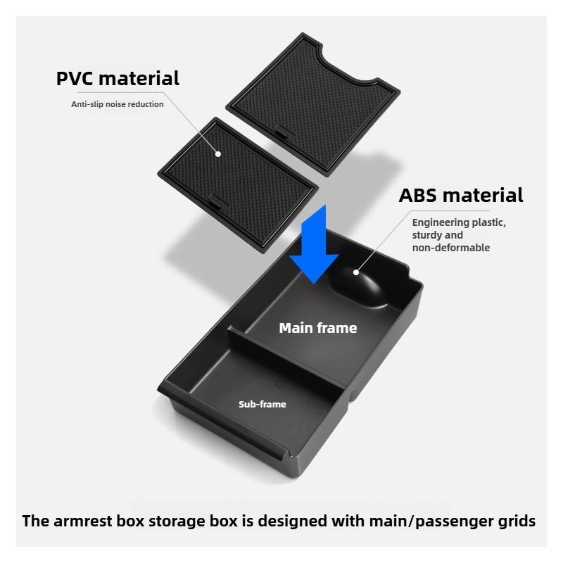 Car Tool For Exploration 06 Interior, Car Armrest Storage Box Indoor Central Upper Layer Console Holder
