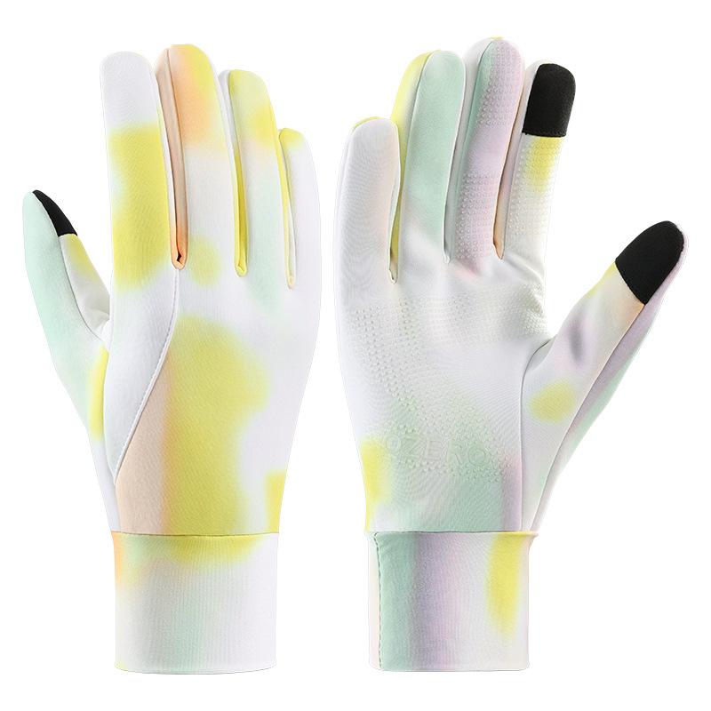 Cycling Windproof Gloves for Women In Autumn and Winter Warm Gloves Touch Screen Plus Velvet Cold Proof Outdoor Hiking Driving Running Gloves