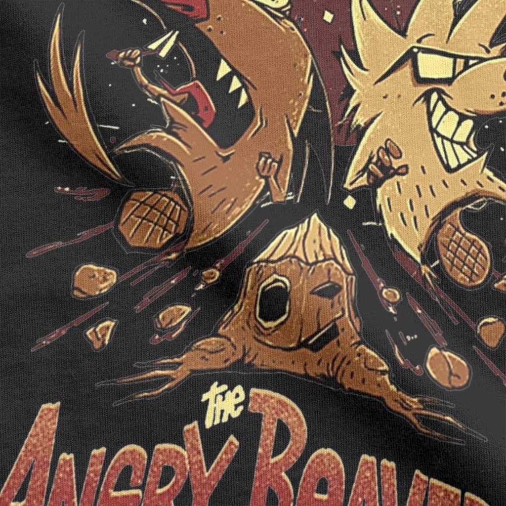 Men's T-Shirts Angry Beavers Funny Cotton Tees Short Sleeve T Shirts Round Collar Tops Summer