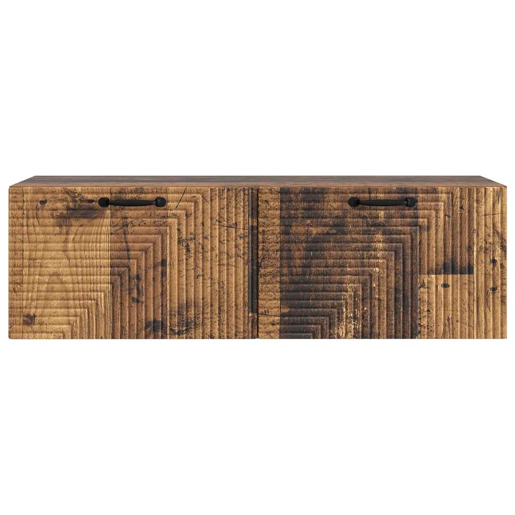 Wall Mounted TV Cabinet Reclaimed Wood Look 98 x 31 x 30 cm Engineered Wood