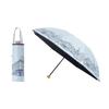 Moonbat Folding Parasol for Perfect for Sun and Premium Light Heat and UV Cityscape Includes Tote Product Blue "Solfeggio Mode" Women, Rain, Blocking,