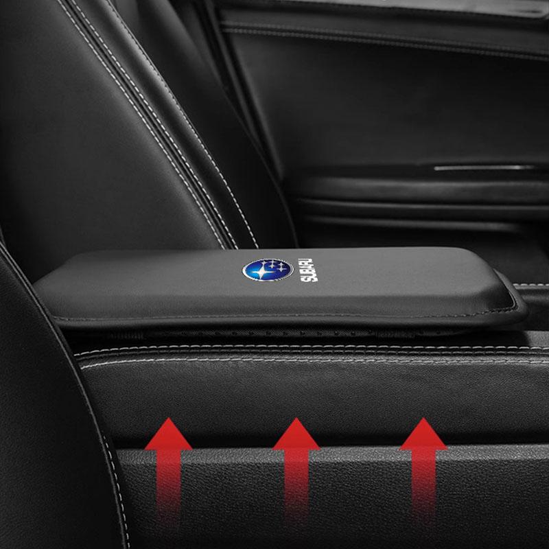 Car Armrest Box Mat Comfort Center Console Cover Pad Valve Cap For Subaru BRZ Outback WRX Ascent Levorg Forester XV Impreza ysi8