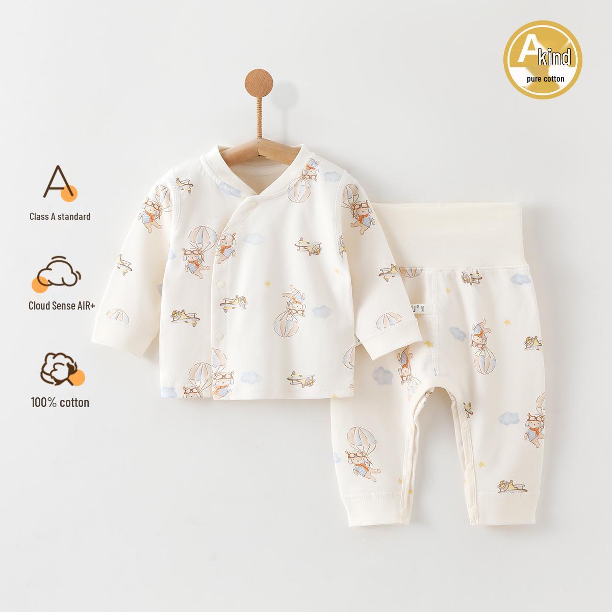 

Комплект детского нижнего белья - Хлопок с высокой талией и защитой живота для осени/зимы Size 90