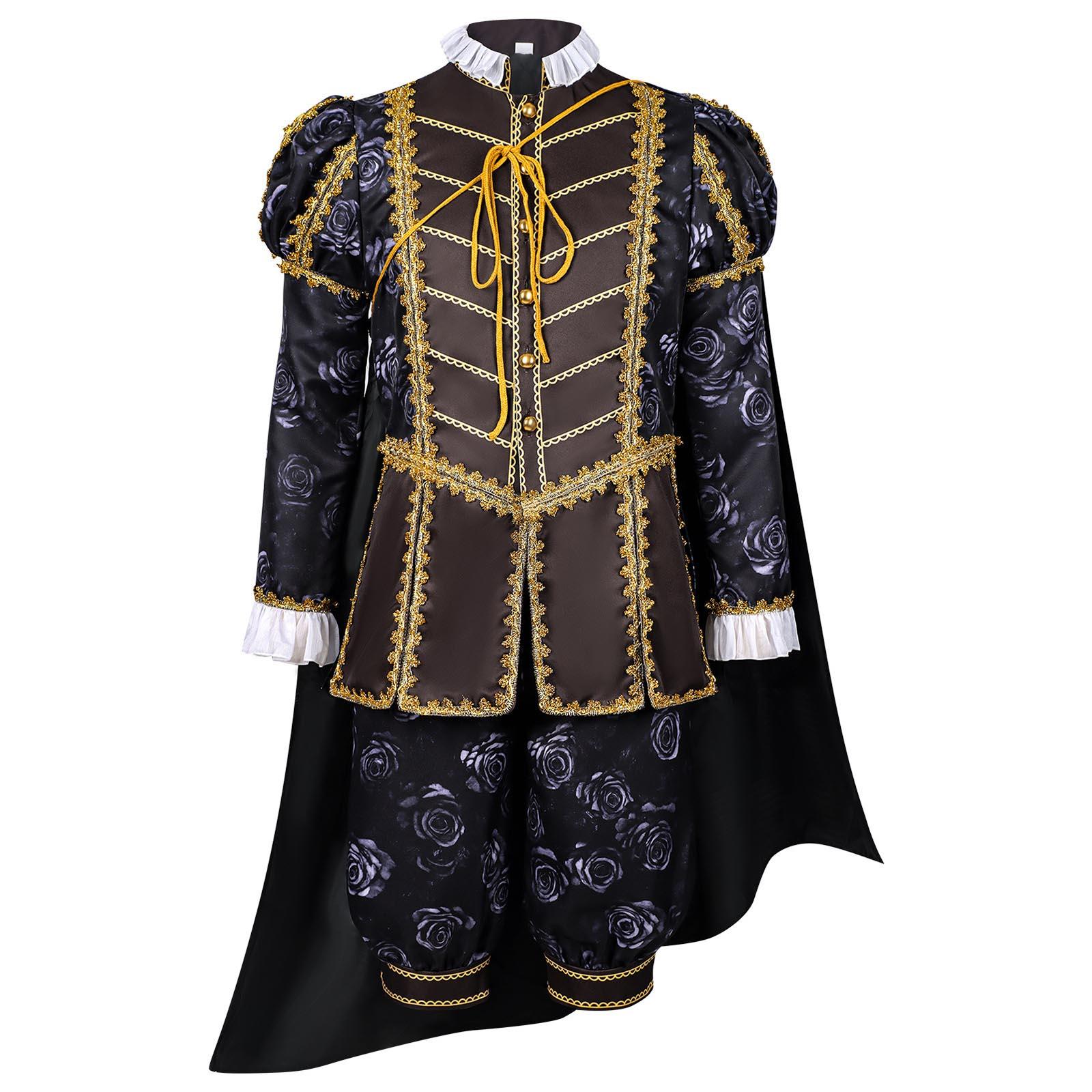 Vīriešu viduslaiku kostīms Cosplay Halloween Viduslaiku