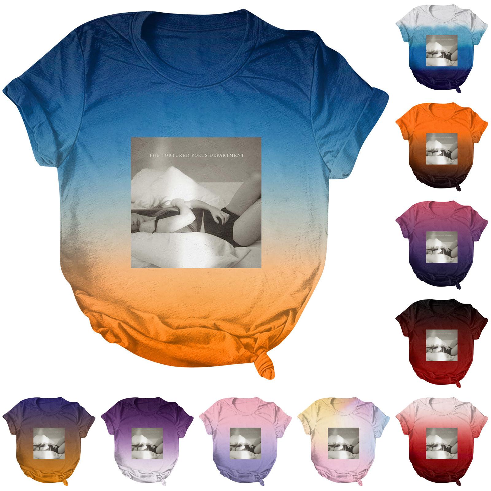 

Women S Casual Loose Printed T-Shirt Round Neck Pullover Short Sleeved Top