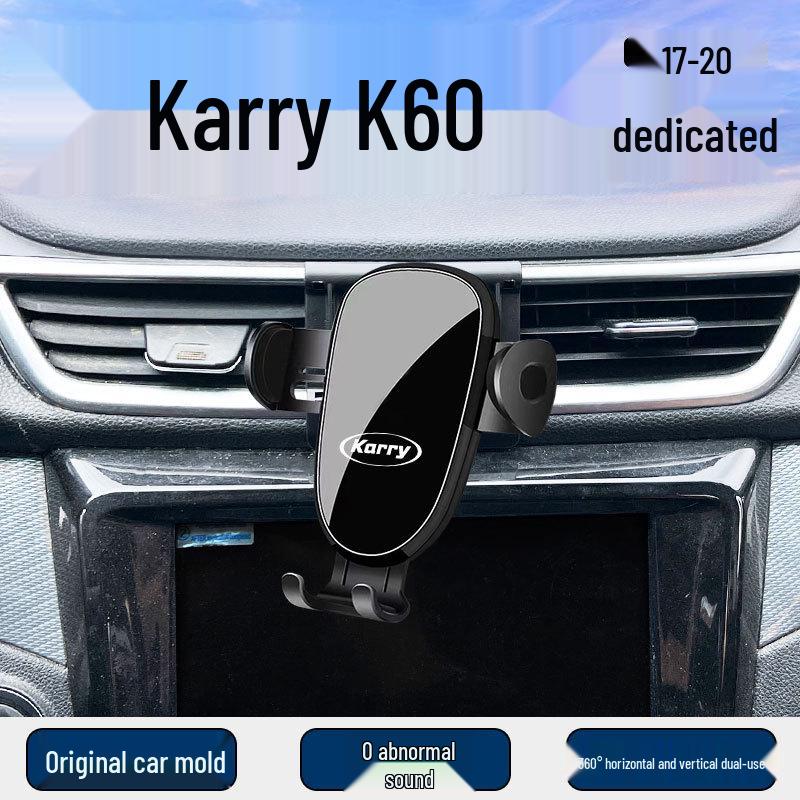 Entwickelt für Chery K60 Modelle von 2017-2020, verfügt dieser Auto-Handyhalter und Lüftungsschlitz-Navigationshalter über eine modifizierte Basis.