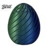 Easter Egg Toy Funny Twist Fidget 3D Printed Spiral Figurine Hand Stress Reliever Rotating Puzzle for Adults Anxiety Relief Gradient Color