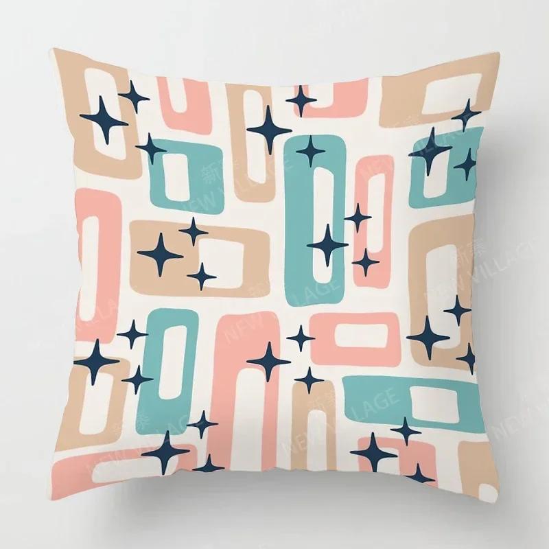 Nordic Fall Home Decor Autumn Throw Pillow Case Sofa Cushion Cover Modern  Geometry