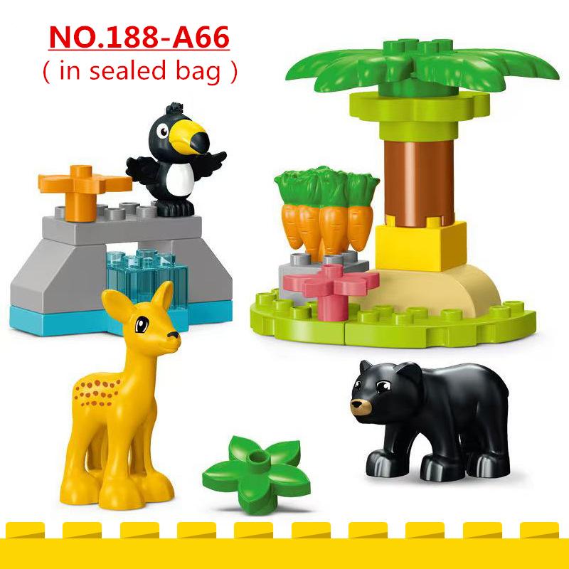 

21Pcs/Set Creative Forest Animals Series Large Particle Building Blocks Early Education Puzzle Toys For Children Christmas Gifts