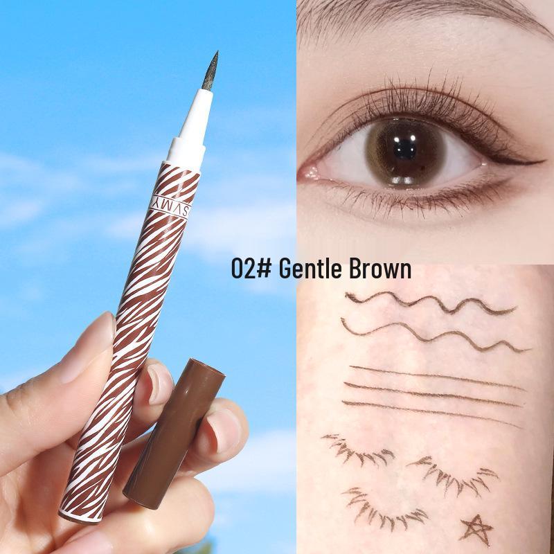 Waterproof, Sweatproof, Long-Lasting Smudge-Proof Quick-Dry Liquid Eyeliner Pen for Lower Lash Line, Ultra-Fine and Smooth Finish