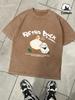 Retro Duck And His Friend Rabbit Washed TShirt Mens Summer Cotton T Shirts ONeck Loose Clothes Multicolor Male Short Sleeve