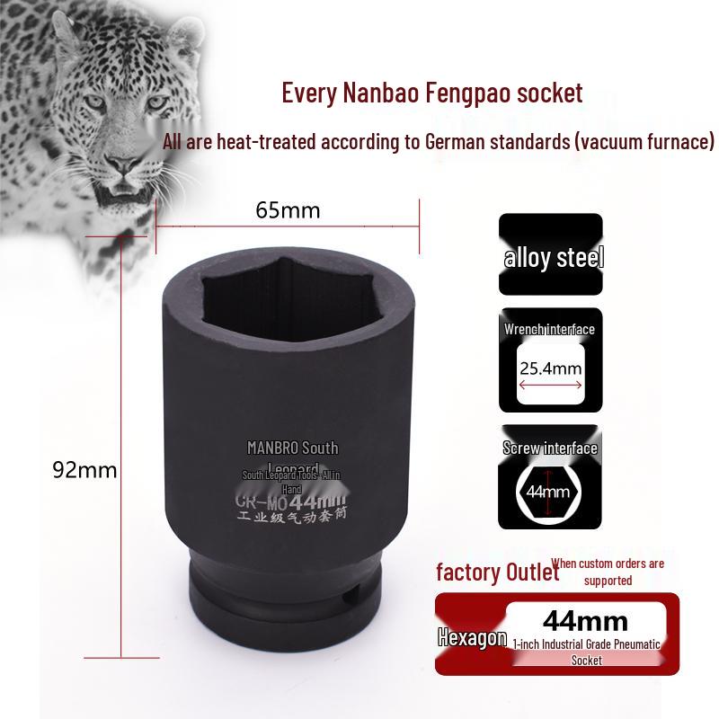 Industrial Grade Heavy Duty 1-Inch Pneumatic Hex Socket for Truck Tires