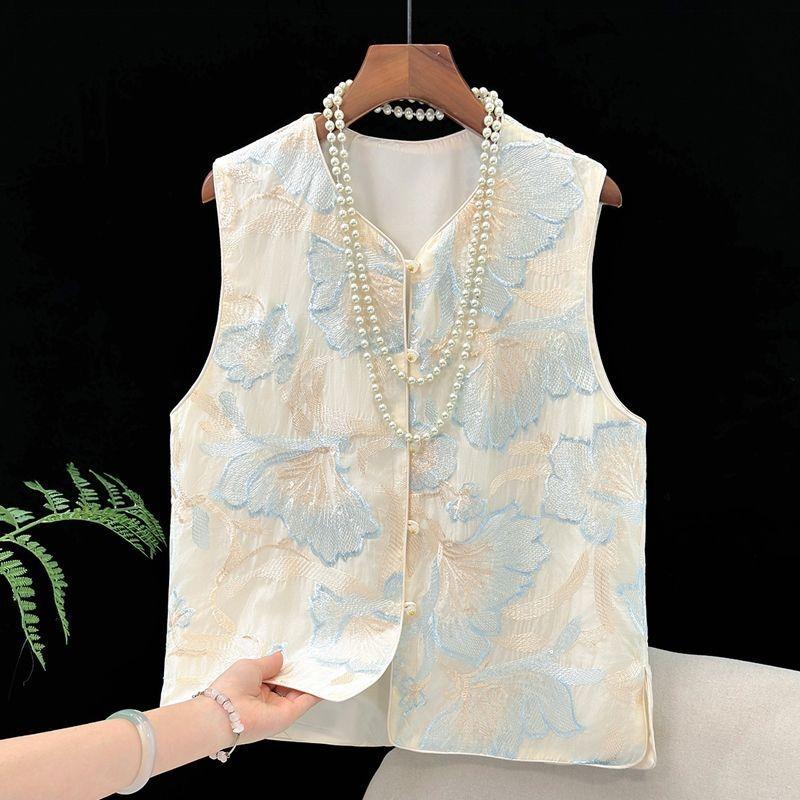 

Жилет женский без рукавов с вышивкой M (under 50kg recommended)