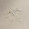 Elegant Beaded Bowknot Drop Earrings Fashion Dangle Earrings Statement Jewelry Tassels Drop Earrings for Women Girls
