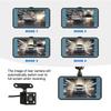 Cross-Border Dvr Touch Screen 4inch Dashcam High-Definition Dual-Lens Reversing Camera Factory Dashcam
