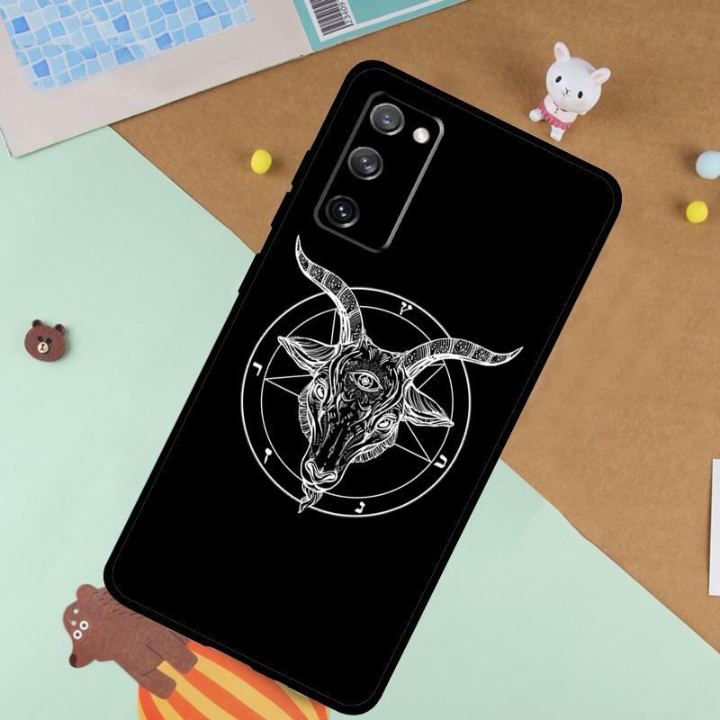 Goat Head Satan Soft Case For Samsung Galaxy S24 Ultra S9 S10 S20 S22 S21 Plus S23 FE S25 Ultra Funda Cover