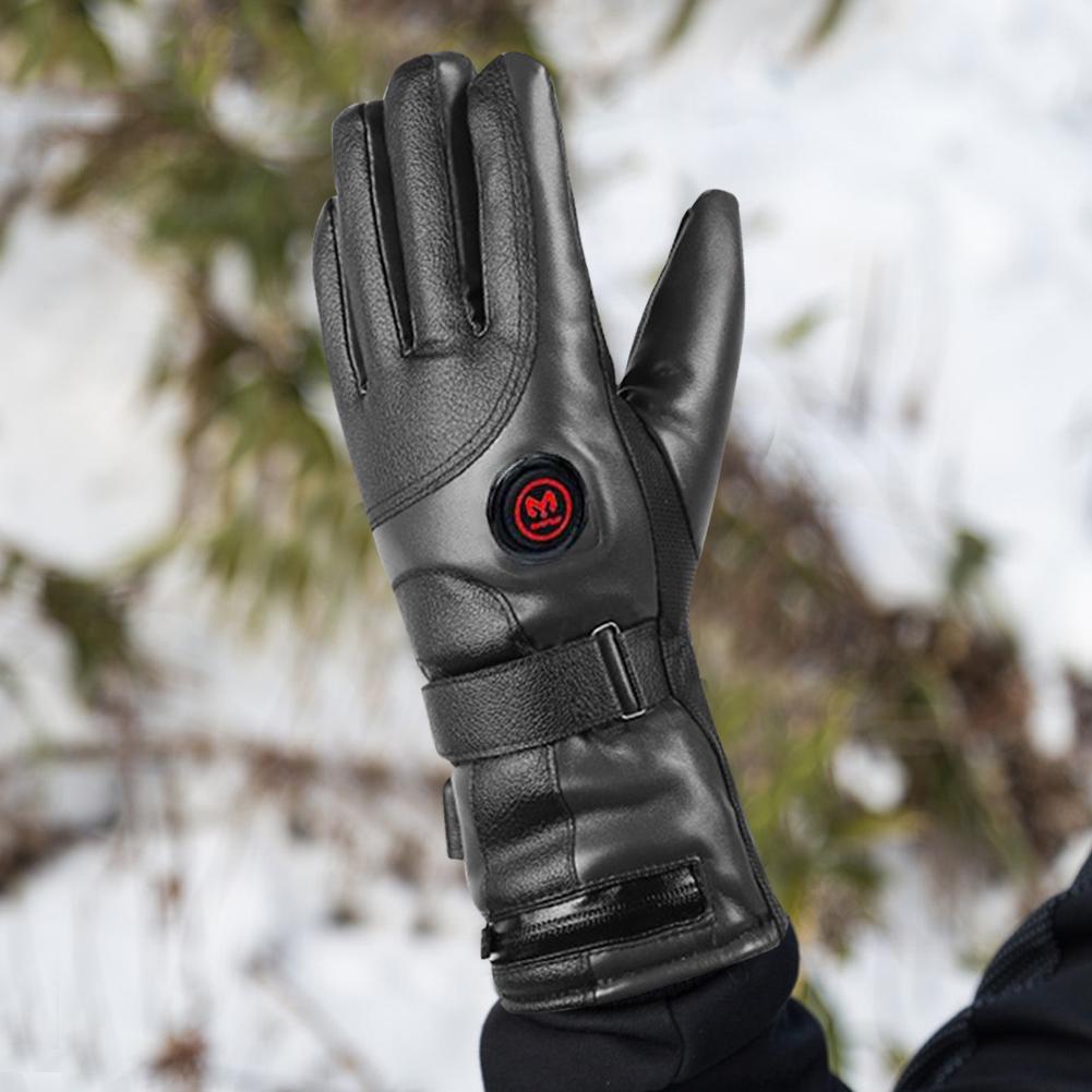 Wiederaufladbare beheizbare Handschuhe 3 Temperaturstufen Heizhandschuhe Akkubetriebene Heizhandschuhe für Outdoor Motorrad Ski Radfahren