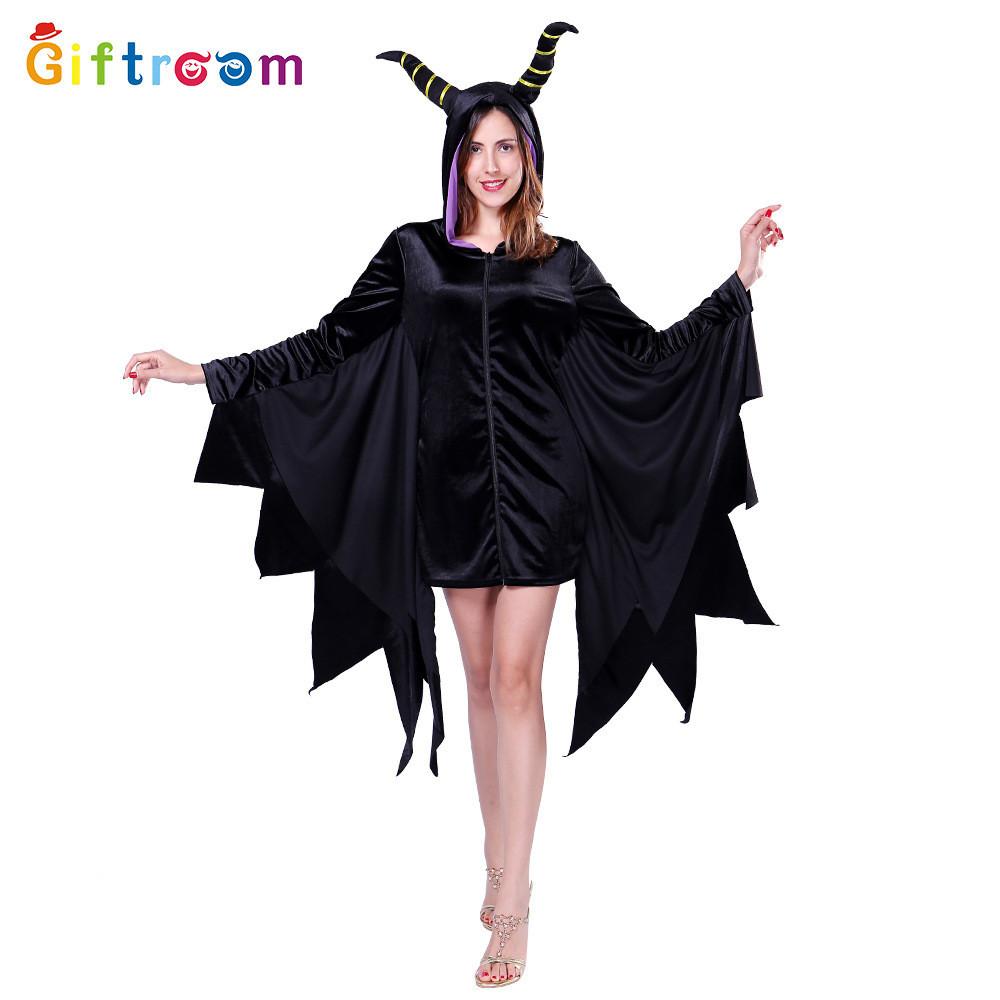 Purple And Chic Black Witch Dress For Women Great For Halloween Parties And Events Cosplay