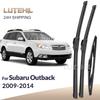 Für Subaru Outback BR / BM 2009-2014 2010 2011 Scheibenwischer Vorne & Hinten Wischerblätter Windschutzscheibe Windschutzscheibe Fensterwischer 26"+19"+14\"