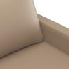 Vidaxl 3-Seater Sofa, Cappuccino, 180 Cm, Faux Leather
