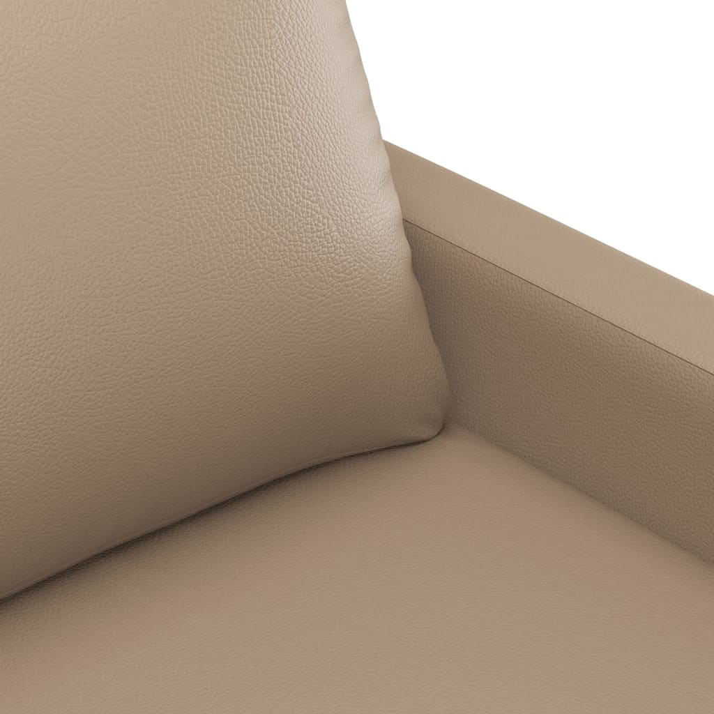 Vidaxl 3-Seater Sofa, Cappuccino, 180 Cm, Faux Leather