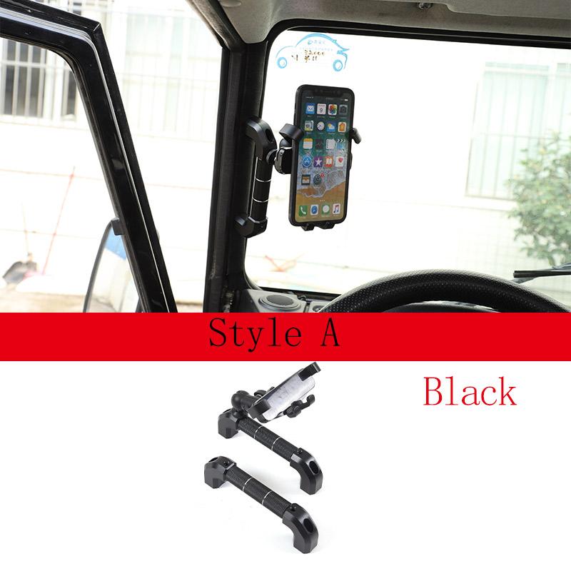 

Для Land Rover Defender 90 110 130 2004-2018 Алюминиевый сплав Автомобильная ручка стойки А Держатель для телефона Автоаксессуары