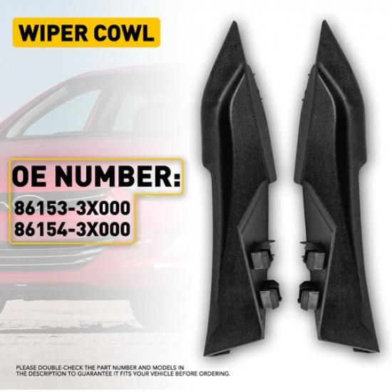 Fits Hyundai Elantra 2011-15 2016 Front LH&RH Side Wiper Windshield Cowl Cover