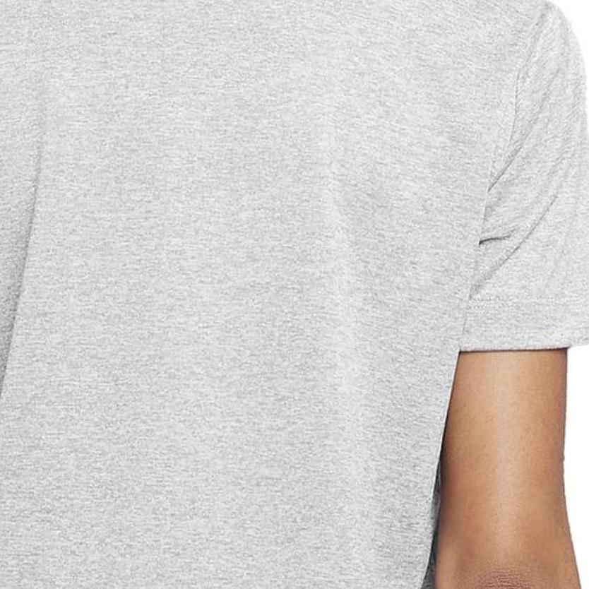 Nike Legend Dri-FIT Comfortable Soft Breathable Short Sleeve T-Shirt Kids Tops Rolling-Grey Pure-Silver Stone-Pink FZ5199-001