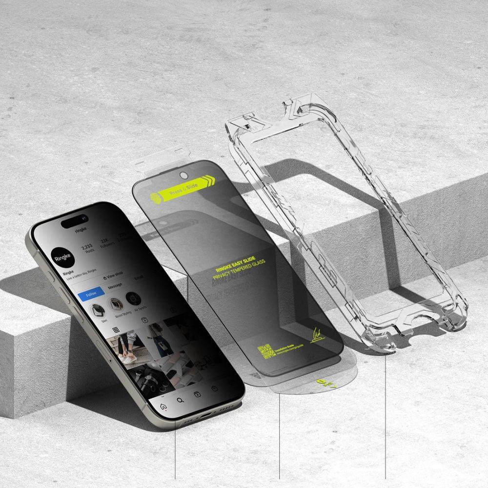 Szkło Prywatyzujące Ringke Easy Slide 2-Pack Iphone 16 Pro Privacy