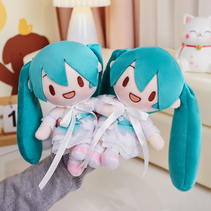 Rozkošná plyšová panenka Hatsune Miku Fufu Dárky Narozeninové dárky Roztomilá panenka Dárky pro přítelkyni Plyšová holka Dárek
