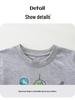 European & American Style Cartoon Print Boys' Knit Cotton T-Shirt - Summer Short-Sleeve for Toddlers & Children