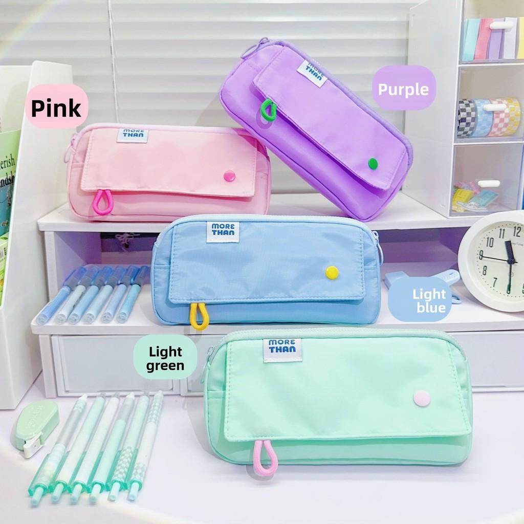 Style Pencil Case With Memory Fabric Large Capacity For Girls And Students