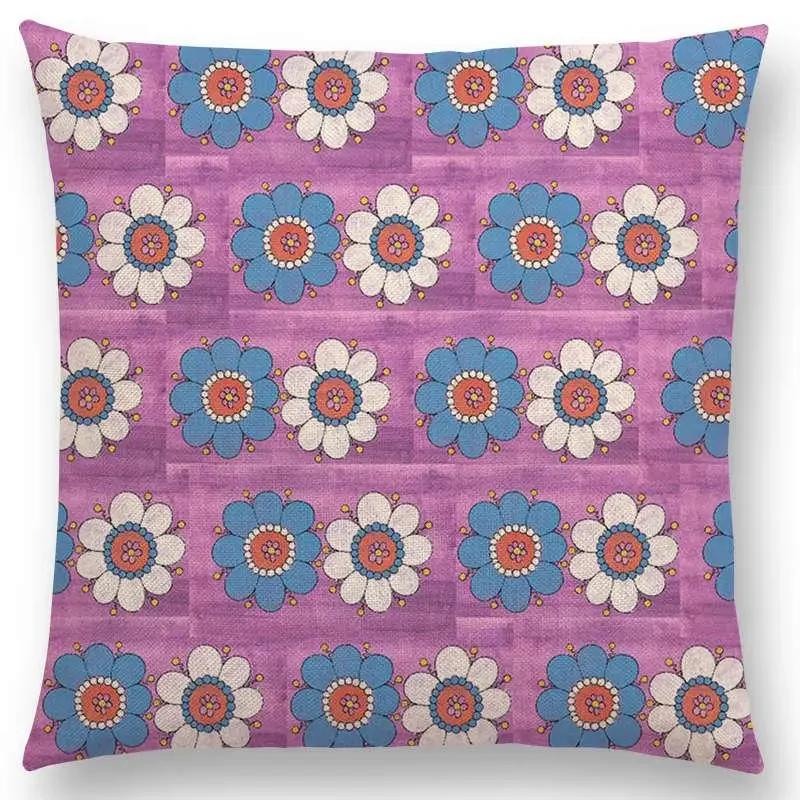 Watercolor Butterfly Flowers Sofa Throw Pillow Case Colourful Dream Fantasy Inflorescence Flamingo Cushion Cover