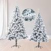 Flocked PVC Snowfall White Christmas Tree - Large Artificial Decoration for Shopping Malls