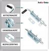 Door bolt 220mm narrow with spring, galvanized