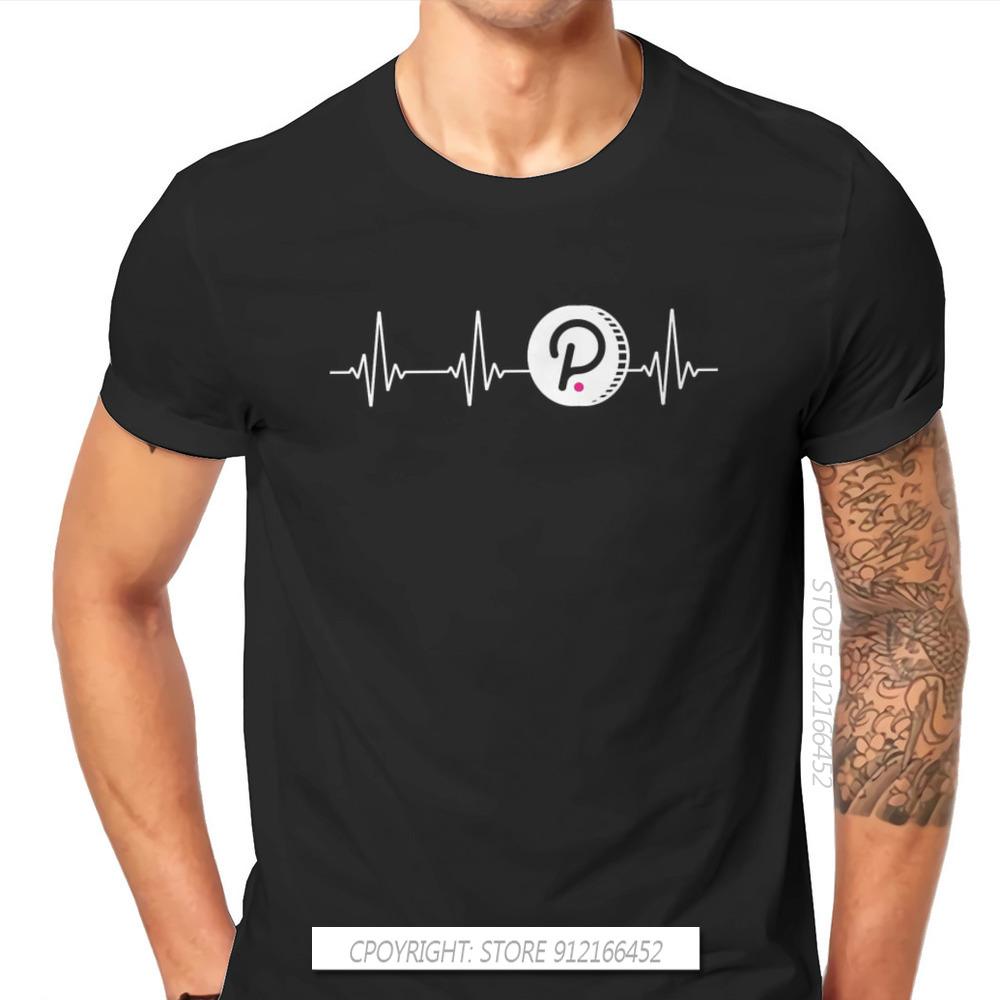 

Cryptocurrency Crypto Miner Polkadot Love Heartbeat T Shirt Classic Grunge Summer Pure Cotton Men Tops Harajuku O-Neck TShirt... 5XL різнокольоровий