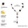 Vnox Chunky Irregular Beaded Necklace For Women, Two-color Winter Sweater Chain, Collarbone Neck Accessories