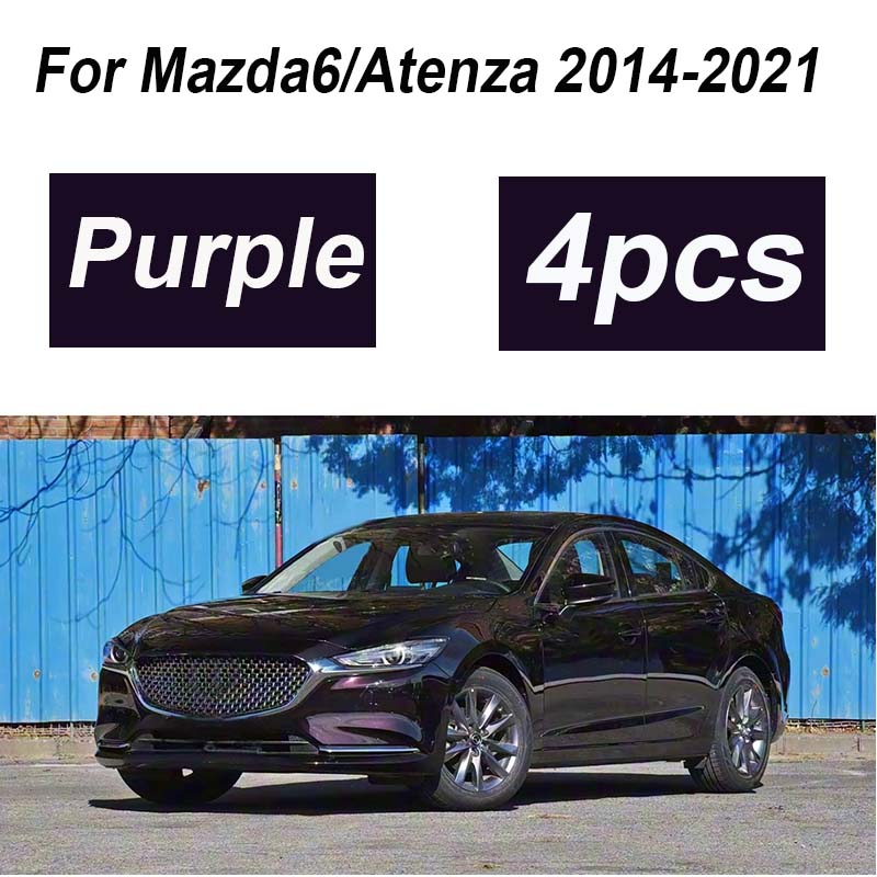 4PCS Painted For Mazda6 2017 Accessories 2014- Front Mud Flaps Rear Muds Guards Flaps Fenders Flares Wheels Car Accessories