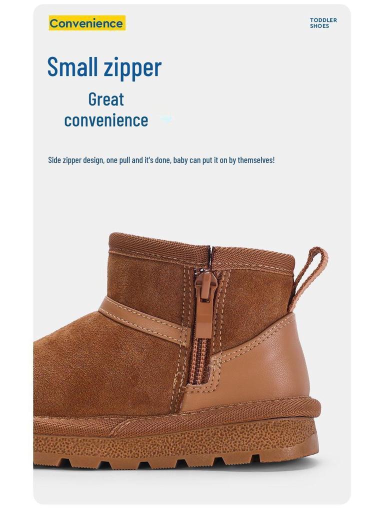 Paddington Bear Kids' Snow Boots - Winter Velvet, Thick Cotton for Infants & Toddlers