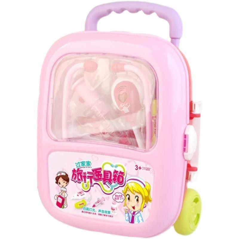Kids Pretend Play Doctor Kits Travel Case Medicals Tool Interactive Learning Toy For Preschoolers And Toddler Roleplay