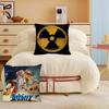 Creative Radiation Logo Pillow Cover Sofa Cushion Cover Home Room Decoration Children Gift