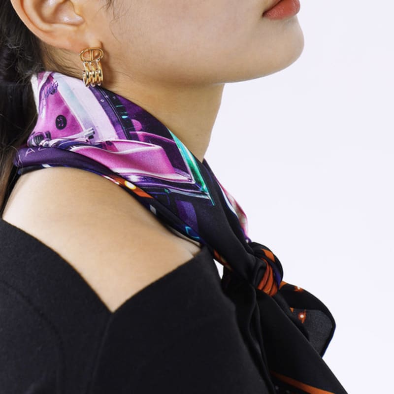 ONSZ Neon Jukebox Silk Scarf