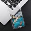 Snow Mountain Lake Landscape Phone Case for Google Pixel 6A 8 Pro 8A 6 5G 7 Pro 7A Hand Painted Clear Soft TPU Back Cover Fundas