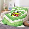 3D Printed Big -eyed Frog Card Kero Kero Keroppi Blanket Living Room Bedroom Sofa Cover Blanket Children's Nap Sleeping Blanket