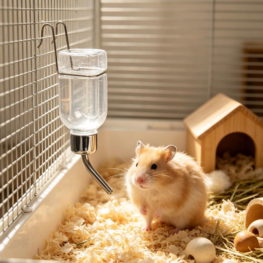 Small Animal Bottle with Roller Ball - Drinking Dispenser for Hamsters, Pigs, Rabbits, Chinchillas, Hedgehogs