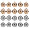 20Pcs Metal Christmas Jingle Bells Hollow Pendant DIY Craft Bells for Festival Decor Party Supplies Christmas Tree Ornament