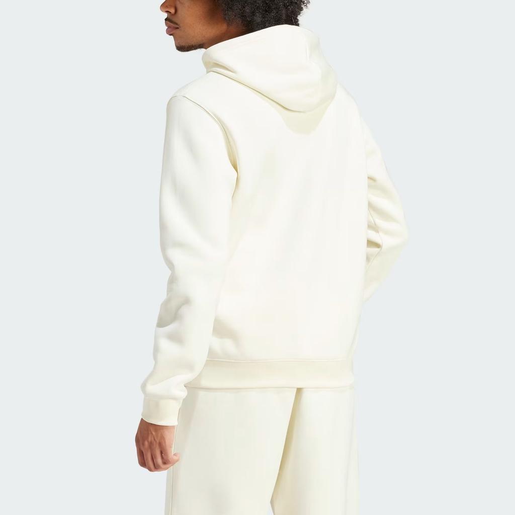 adidas Trefoil Essentials Hoodie Ivory Men Streetwear IR7790
